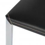 Eisner Black Leather Dining Chair