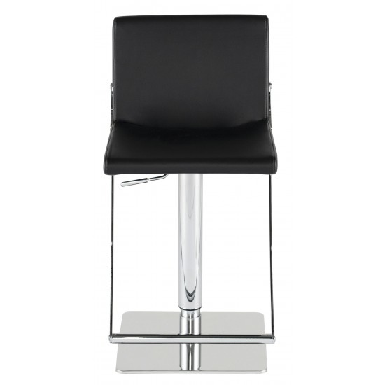 Swing Black Naugahyde Adjustable Stool