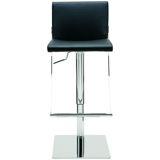 Swing Black Naugahyde Adjustable Stool