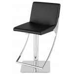 Swing Black Naugahyde Adjustable Stool