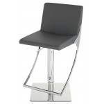 Swing Grey Naugahyde Adjustable Stool