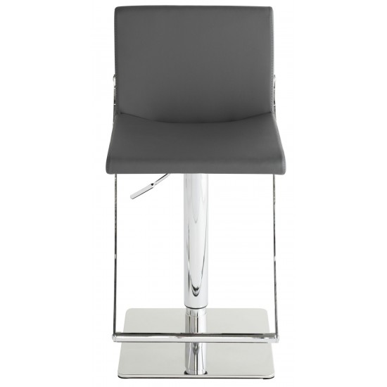 Swing Grey Naugahyde Adjustable Stool