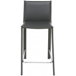 Bridget Dark Grey Leather Counter Stool