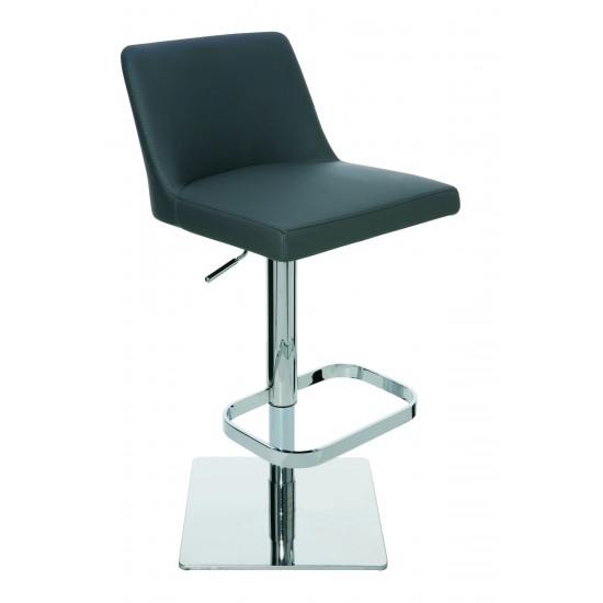 Rome Grey Naugahyde Adjustable Stool