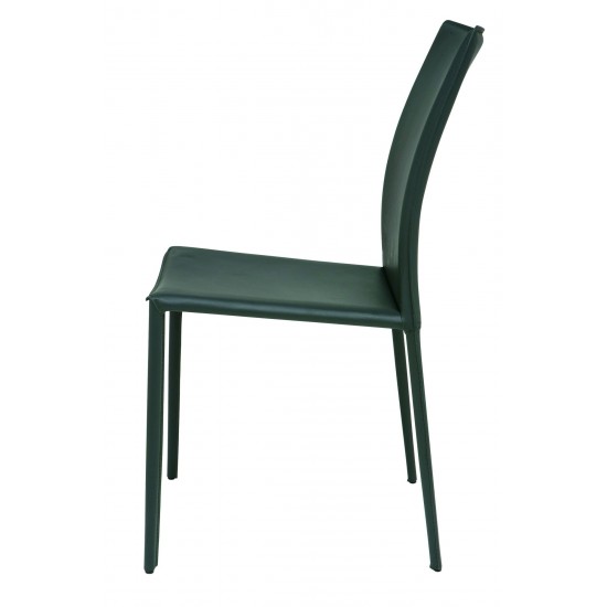 Sienna Dark Grey Leather Dining Chair