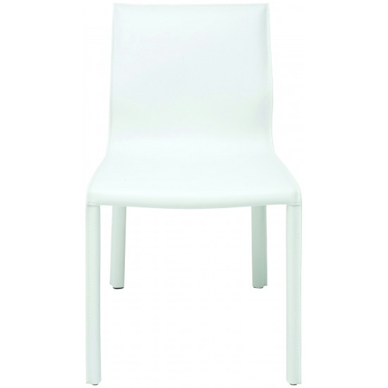 Colter White Leather Dining Chair, HGAR267