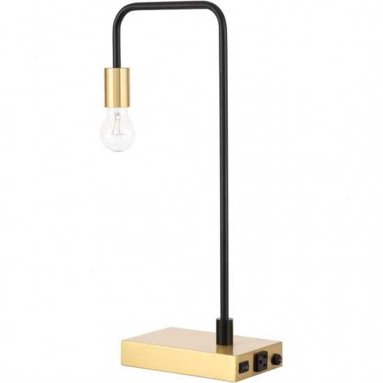 Elegant Decor Marceline 1 Light Black Table Lamp