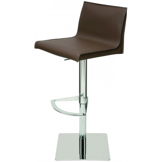 Colter Mink Leather Adjustable Stool