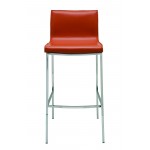 Colter Ochre Leather Bar Stool