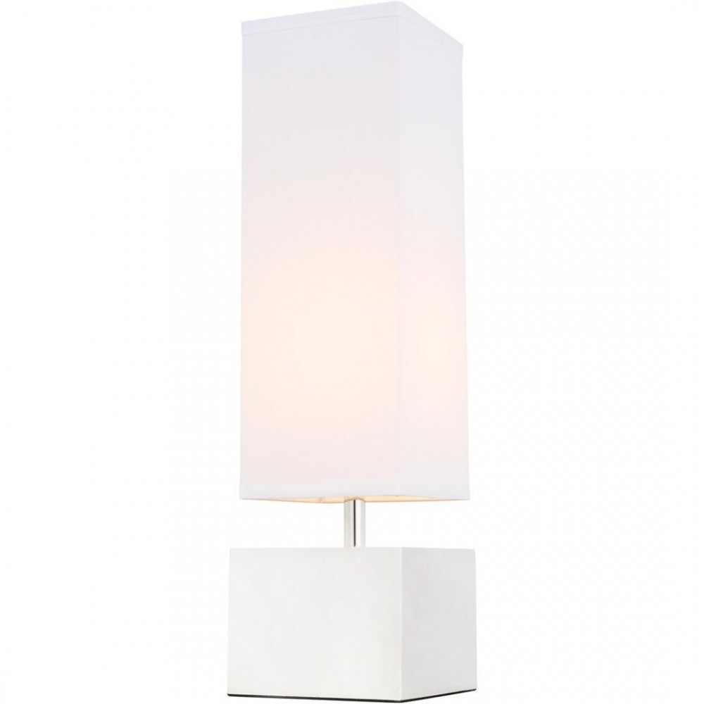 Elegant Decor Niki 1 Light Polished Nickel Table Lamp