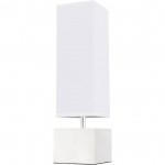 Elegant Decor Niki 1 Light Polished Nickel Table Lamp