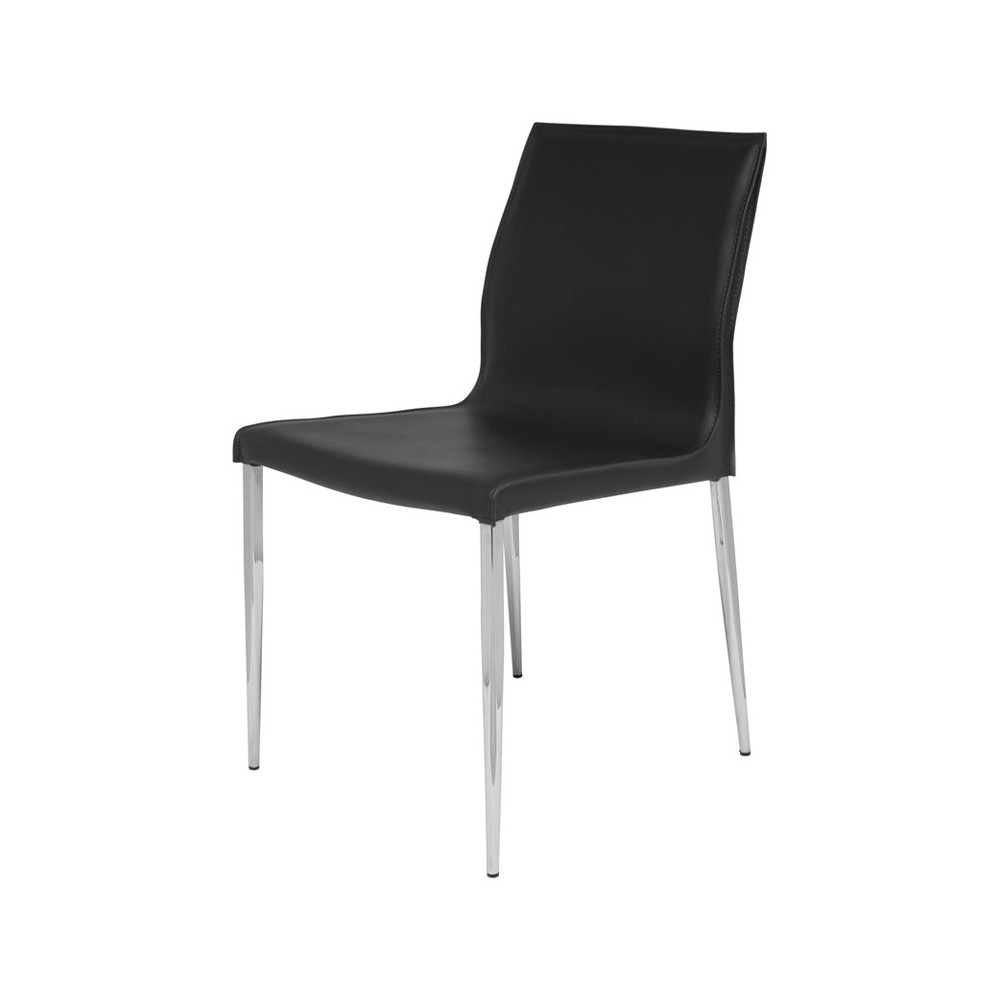 Colter Black Leather Dining Chair, HGAR393