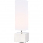 Elegant Decor Niki 1 Light Polished Nickel Table Lamp