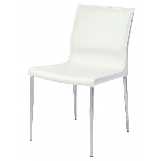 Colter White Leather Dining Chair, HGAR394