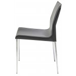 Colter Dark Grey Leather Dining Chair, HGAR396