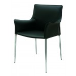 Colter Black Leather Dining Chair, HGAR398