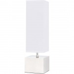 Elegant Decor Niki 1 Light Polished Nickel Table Lamp