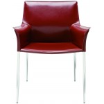 Colter Bordeaux Leather Dining Chair, HGAR400