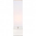 Elegant Decor Niki 1 Light Polished Nickel Table Lamp