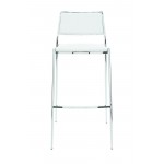 Aaron White Naugahyde Bar Stool