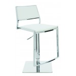 Aaron White Naugahyde Adjustable Stool