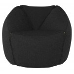 Jasper Activated Charcoal Fabric Occasional Chair