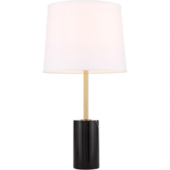 Elegant Decor Laurent 1 Light Brass Table Lamp