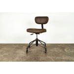 Rand Umber Tan Leather Office Chair