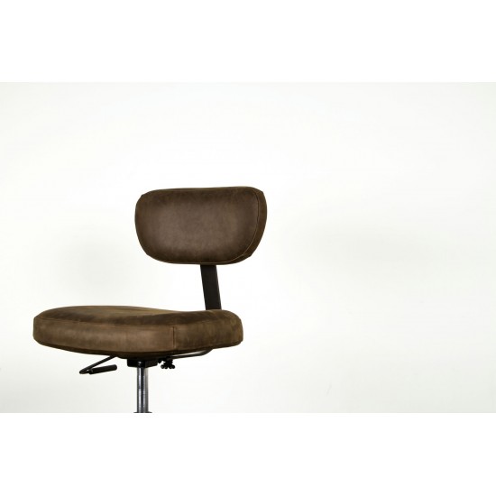 Rand Umber Tan Leather Office Chair