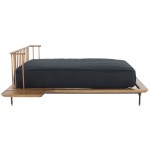 Distrikt Bed Hard Fumed Wood Queen Bed