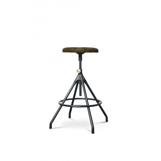 Akron Jin Green Leather Counter Stool, HGDA560