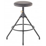 Akron Storm Black Leather Counter Stool, HGDA561