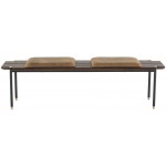 Stacking Bench Umber Tan Leather Bench Cushion