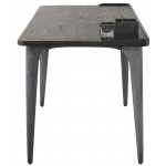 Salk Black Wood Desk