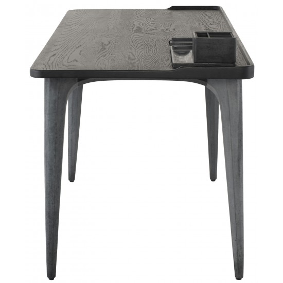 Salk Black Wood Desk