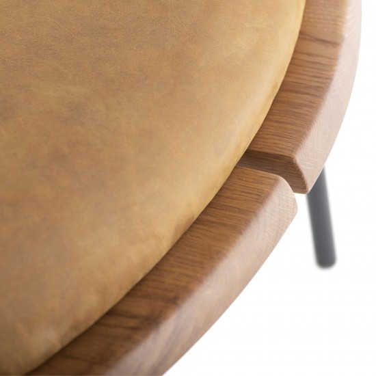 Kink Hard Fumed Wood Occasional Chair