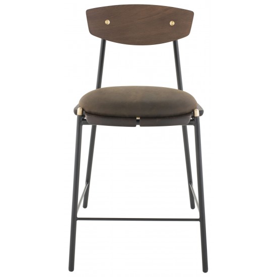 Kink Smoked Wood Bar Stool