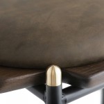 Kink Smoked Wood Counter Stool