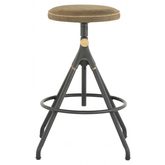 Akron Umber Tan Leather Counter Stool, HGDA598