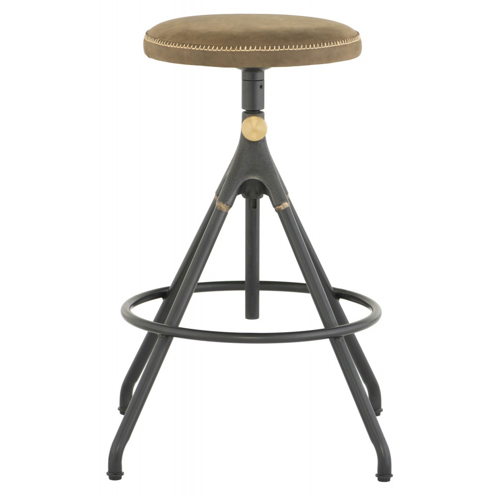 Akron Umber Tan Leather Counter Stool, HGDA598