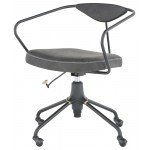 Akron Storm Black Leather Office Chair