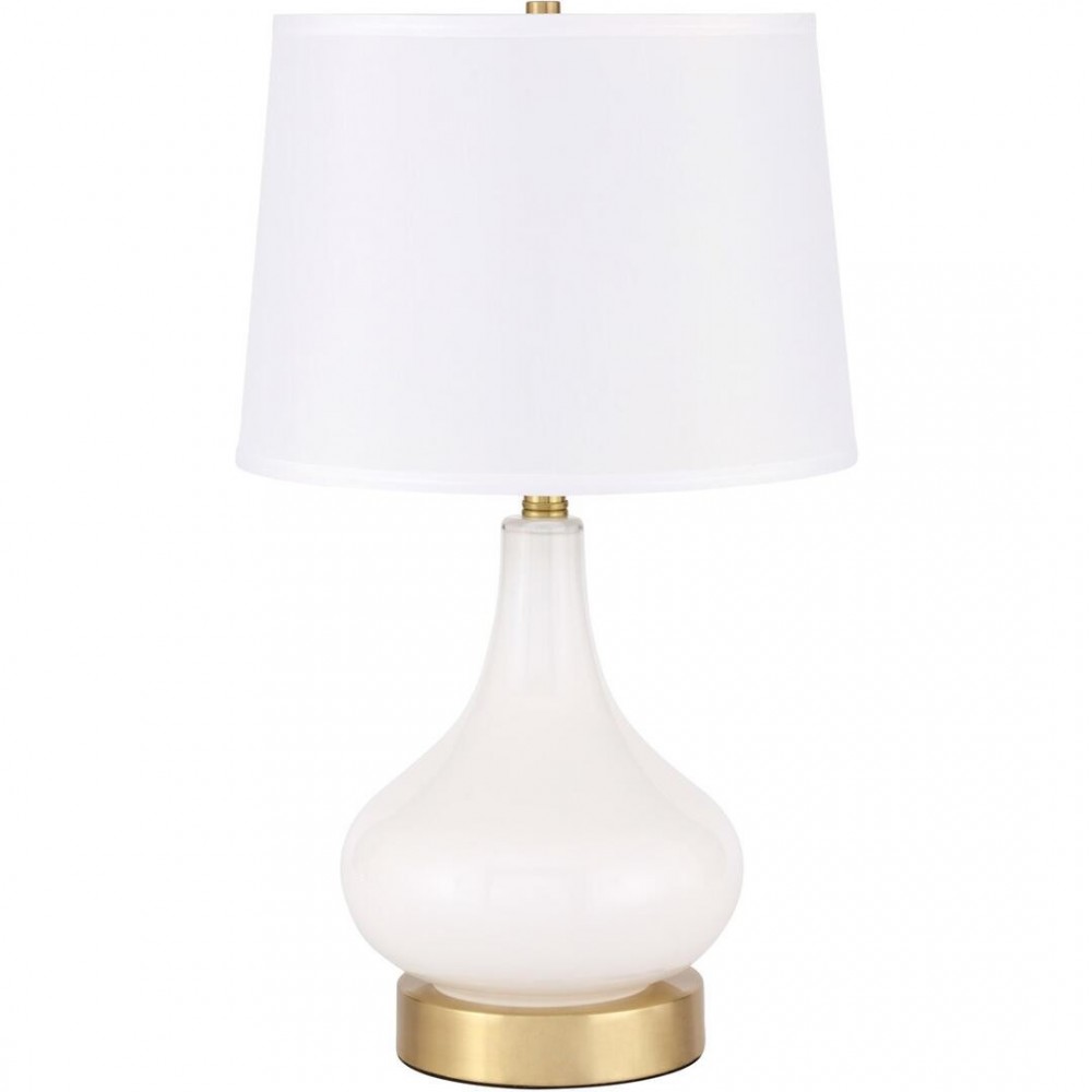 Elegant Decor Alix 1 Light Brass Table Lamp
