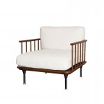 Distrikt Smoked Wood Single Seat Sofa