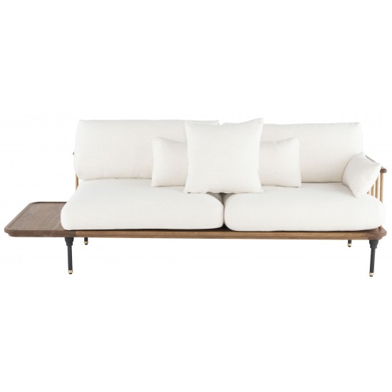 Distrikt Fumed Wood Triple Seat Sofa