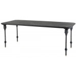 Kimbell Black Wood Dining Table