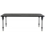 Kimbell Black Wood Dining Table