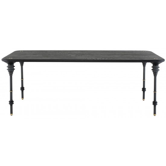 Kimbell Black Wood Dining Table