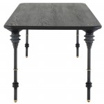 Kimbell Black Wood Dining Table