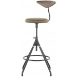 Akron Jin Green Leather Counter Stool, HGDA643