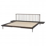 Distrikt Bed Smoked Wood King Bed